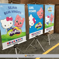 Banner em Lona Impresso para Comemoração do Aniversário Hello Kitty 